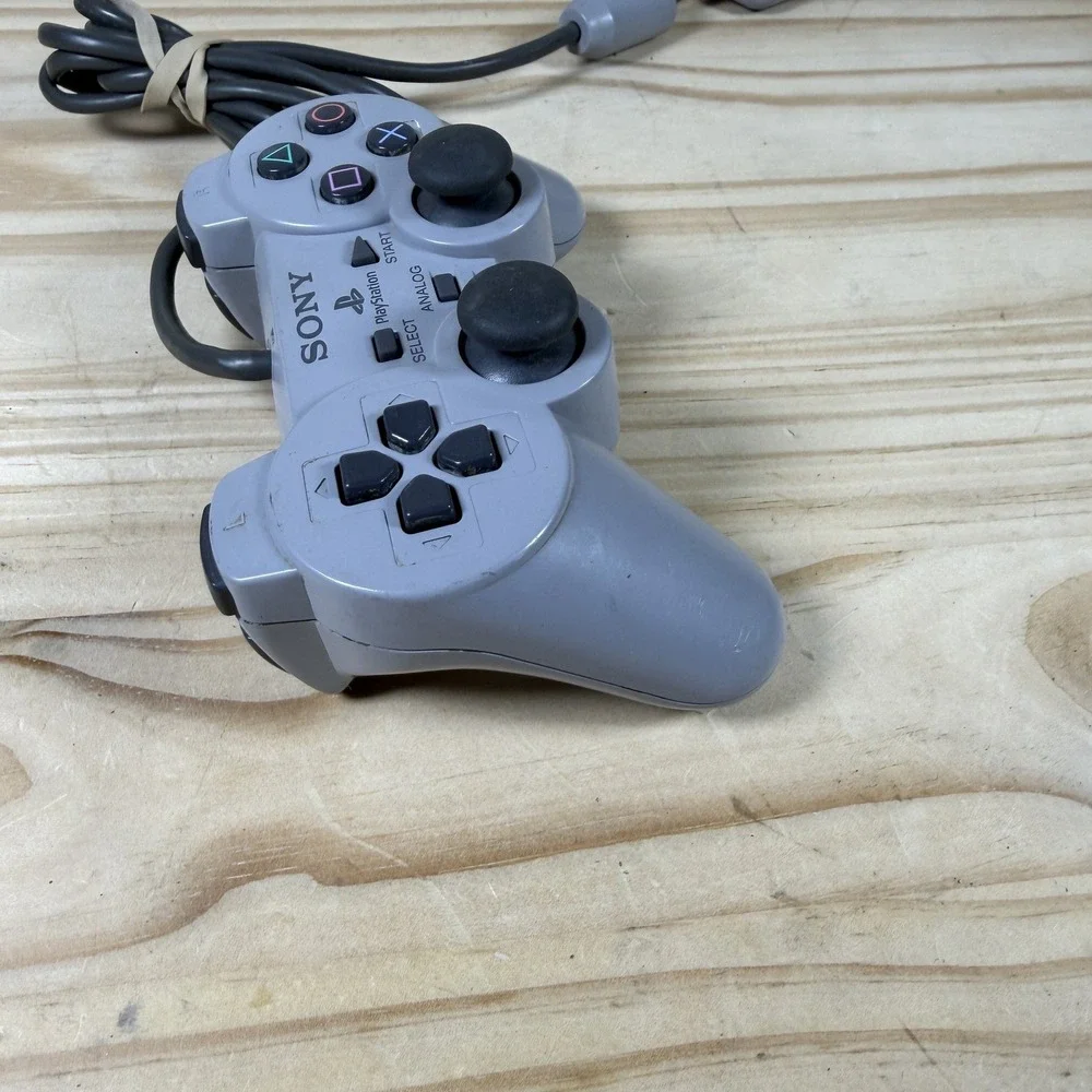 Sony DualShock Analog Controller SCPH-1200 Gray PlayStation 1 Wired PS1 Tested
